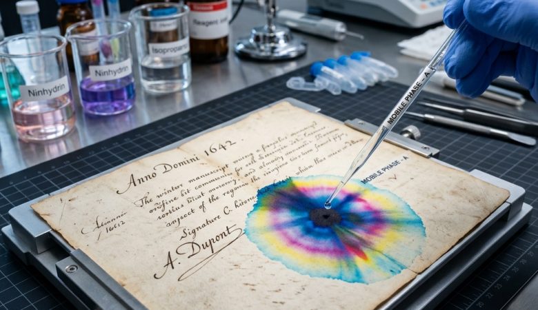 Cromatografia de Tintas: A Química Que Revela a Idade dos Contratos