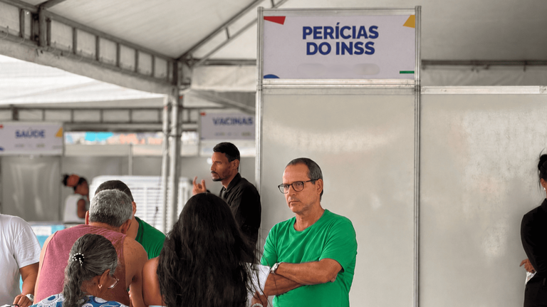 Atendimento da Perícia Médica Federal em ação de antecipação de exames. Fonte: Ministério da Previdência Social.